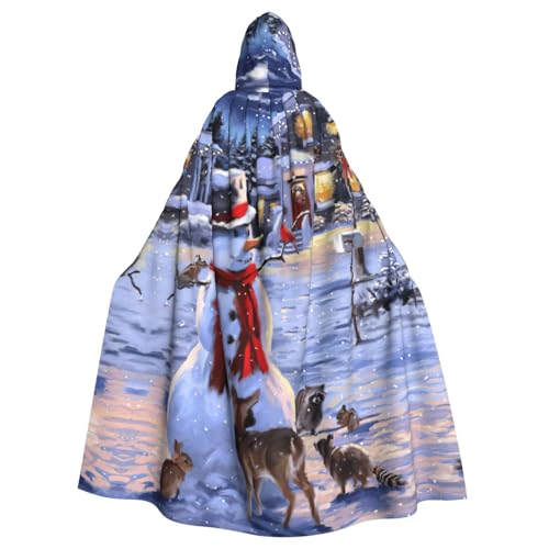 Cxzmnba Schneemann-Weihnachtslichter, Unisex, Cosplay-Kostüm, Halloween, Kapuzenumhang, Umhang für Party, Verkleidung, volle Länge, Uniform-Bademantel Cxzmnba Schneemann-Weihnachtslichter, Unisex, Cosplay-Kostüm, Halloween, Kapuzenumhang, Umhang für Party, Verkleidung, volle Länge, Uniform-Bademantel von Cxzmnba