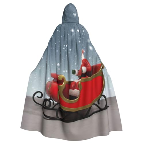 Cxzmnba Schneeschlitten, Unisex, Cosplay-Kostüm, Halloween, Kapuzenumhang, Umhang für Party, Verkleidung, volle Länge, Uniform-Bademantel von Cxzmnba
