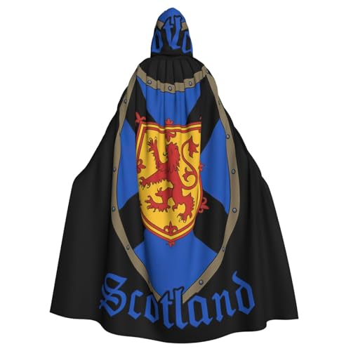 Cxzmnba Schottland-Schild mit Löwe, Unisex, Cosplay-Kostüm, Halloween, Kapuzenumhang für Party, Verkleidung, durchgehender Uniform-Bademantel Cxzmnba Schottland-Schild mit Löwe, Unisex, Cosplay-Kostüm, Halloween, Kapuzenumhang für Party, Verkleidung, durchgehender Uniform-Bademantel von Cxzmnba