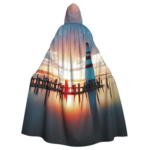 Cxzmnba Seaside Lighthouse Unisex Cosplay Kostüm Halloween Kapuzenumhang Umhang für Party Verkleiden voller Länge Uniform Robe Cxzmnba Seaside Lighthouse Unisex Cosplay Kostüm Halloween Kapuzenumhang Umhang für Party Verkleiden voller Länge Uniform Robe von Cxzmnba