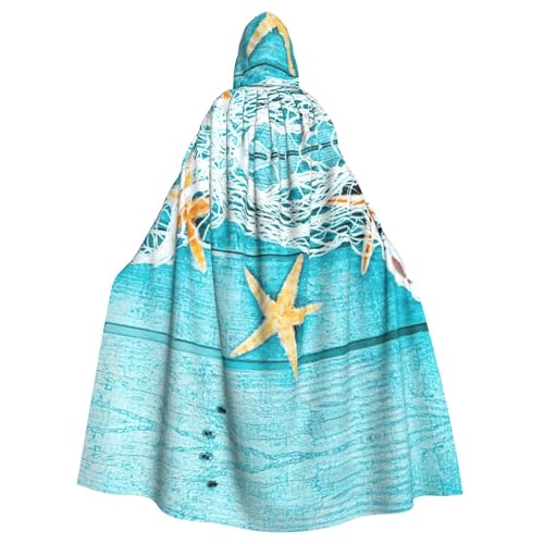 Cxzmnba Seestern-Fischernetze, Unisex, Cosplay-Kostüm, Halloween, Kapuzenumhang für Party, Verkleidung, volle Länge, Uniform-Bademantel Cxzmnba Seestern-Fischernetze, Unisex, Cosplay-Kostüm, Halloween, Kapuzenumhang für Party, Verkleidung, volle Länge, Uniform-Bademantel von Cxzmnba