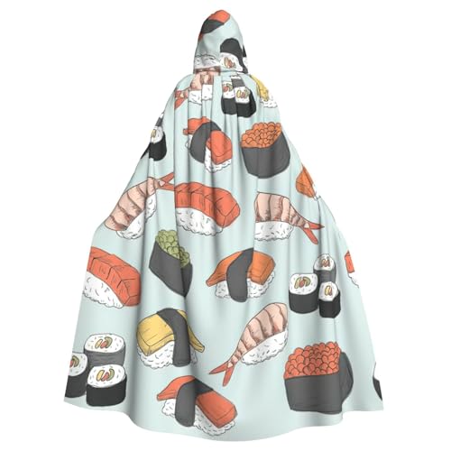 Cxzmnba Sushi Unisex Cosplay Kostüm Halloween Kapuzenumhang Umhang für Party Verkleiden voller Länge Uniform Robe Cxzmnba Sushi Unisex Cosplay Kostüm Halloween Kapuzenumhang Umhang für Party Verkleiden voller Länge Uniform Robe von Cxzmnba