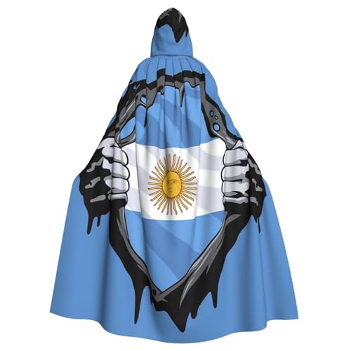 Cxzmnba Umhang mit Argentinien-Flagge, Herz, Unisex, Cosplay, Halloween, Kapuzenumhang, Umhang für Party, Verkleidung, durchgehender Uniform-Bademantel Cxzmnba Umhang mit Argentinien-Flagge, Herz, Unisex, Cosplay, Halloween, Kapuzenumhang, Umhang für Party, Verkleidung, durchgehender Uniform-Bademantel von Cxzmnba
