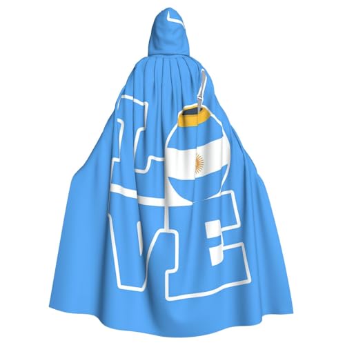 Cxzmnba Umhang mit Argentinien-Flagge, Unisex, Cosplay, Halloween, Kapuzenumhang, Umhang für Party, Verkleidung, durchgehender Uniform-Bademantel Cxzmnba Umhang mit Argentinien-Flagge, Unisex, Cosplay, Halloween, Kapuzenumhang, Umhang für Party, Verkleidung, durchgehender Uniform-Bademantel von Cxzmnba