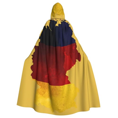 Cxzmnba Umhang mit Deutschlandkarte, Unisex, Cosplay-Kostüm, Halloween, Kapuzenumhang für Party, Verkleidung, volle Länge, Uniform-Bademantel Cxzmnba Umhang mit Deutschlandkarte, Unisex, Cosplay-Kostüm, Halloween, Kapuzenumhang für Party, Verkleidung, volle Länge, Uniform-Bademantel von Cxzmnba