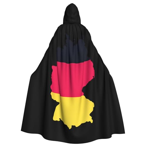 Cxzmnba Umhang mit Deutschlandkarte mit Flagge, Unisex, Cosplay, Kostüm, Halloween, Kapuzenumhang für Party, Verkleidung, durchgehender Uniform-Bademantel Cxzmnba Umhang mit Deutschlandkarte mit Flagge, Unisex, Cosplay, Kostüm, Halloween, Kapuzenumhang für Party, Verkleidung, durchgehender Uniform-Bademantel von Cxzmnba