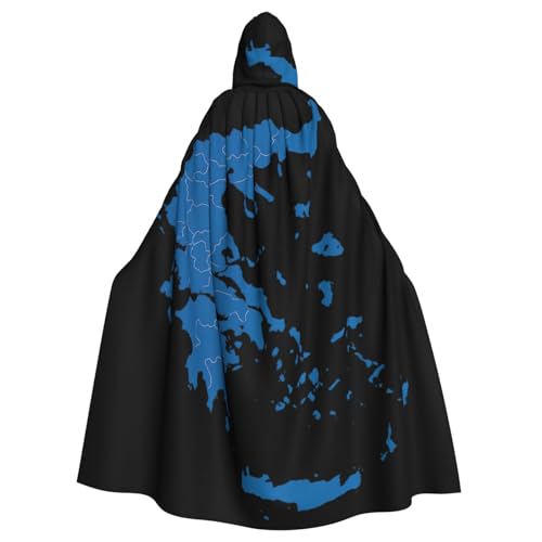 Cxzmnba Umhang mit Griechenland-Karte, Unisex, Cosplay, Kostüm, Halloween, Kapuzenumhang für Party, Verkleidung, durchgehender Uniform-Bademantel Cxzmnba Umhang mit Griechenland-Karte, Unisex, Cosplay, Kostüm, Halloween, Kapuzenumhang für Party, Verkleidung, durchgehender Uniform-Bademantel von Cxzmnba