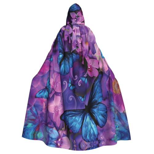Cxzmnba Umhang mit Kapuze und Blume, Schmetterling, Unisex, Cosplay-Kostüm, Halloween, Umhang für Party, Verkleidung, volle Länge, Uniform-Bademantel Cxzmnba Umhang mit Kapuze und Blume, Schmetterling, Unisex, Cosplay-Kostüm, Halloween, Umhang für Party, Verkleidung, volle Länge, Uniform-Bademantel von Cxzmnba