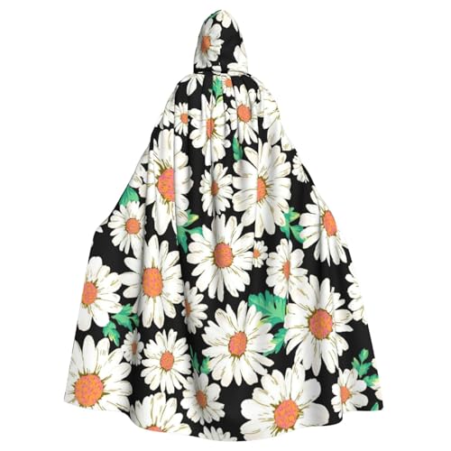 Cxzmnba Umhang mit Kapuze und Gänseblümchen-Motiv, Unisex, Cosplay-Kostüm, Halloween, Umhang für Partys, Verkleidungen, Ganzkörper-Bademantel Cxzmnba Umhang mit Kapuze und Gänseblümchen-Motiv, Unisex, Cosplay-Kostüm, Halloween, Umhang für Partys, Verkleidungen, Ganzkörper-Bademantel von Cxzmnba