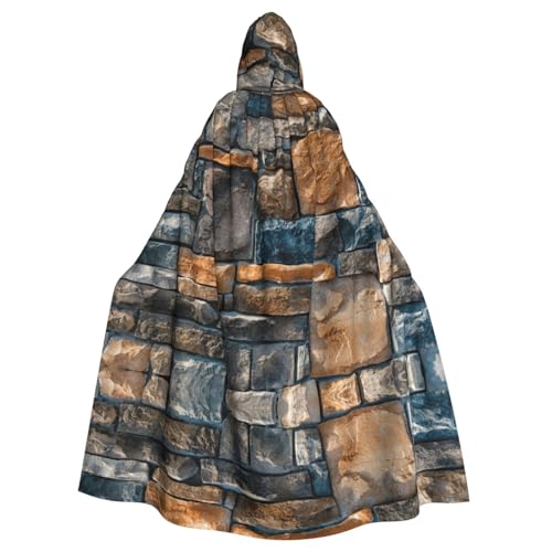 Cxzmnba Umhang mit Kapuze und buntem Stein, Unisex, Cosplay-Kostüm, Halloween, für Partys, Uniform-Bademantel Cxzmnba Umhang mit Kapuze und buntem Stein, Unisex, Cosplay-Kostüm, Halloween, für Partys, Uniform-Bademantel von Cxzmnba
