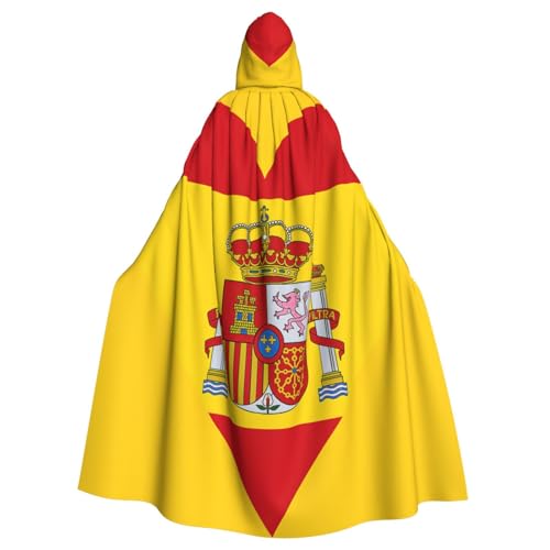 Cxzmnba Umhang mit spanischer Flagge, Herz, Unisex, Cosplay, Kostüm, Halloween, Kapuzenumhang für Partys, Verkleidungen, durchgehender Uniform-Bademantel Cxzmnba Umhang mit spanischer Flagge, Herz, Unisex, Cosplay, Kostüm, Halloween, Kapuzenumhang für Partys, Verkleidungen, durchgehender Uniform-Bademantel von Cxzmnba