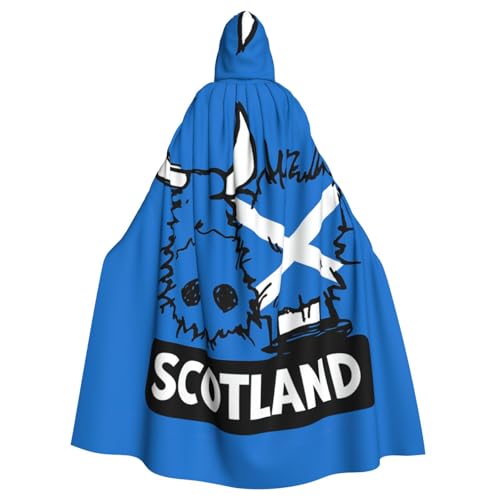 Cxzmnba Unisex Cosplay-Kostüm, Motiv: schottische Flagge und Hochlandrinder, Halloween, Kapuzenumhang für Partys, Verkleidungen, durchgehender Uniform-Bademantel Cxzmnba Unisex Cosplay-Kostüm, Motiv: schottische Flagge und Hochlandrinder, Halloween, Kapuzenumhang für Partys, Verkleidungen, durchgehender Uniform-Bademantel von Cxzmnba