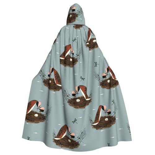 Cxzmnba Unisex Cosplay-Kostüm mit Vogelmotiv und Libellenmuster, Umhang mit Kapuze, Umhang für Partys, Ganzkörper-Bademantel Cxzmnba Unisex Cosplay-Kostüm mit Vogelmotiv und Libellenmuster, Umhang mit Kapuze, Umhang für Partys, Ganzkörper-Bademantel von Cxzmnba