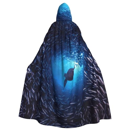 Cxzmnba Unterwasser-Seelöwe, Unisex, Cosplay-Kostüm, Halloween, Kapuzenumhang, Umhang für Party, Verkleidung, volle Länge, Uniform-Bademantel Cxzmnba Unterwasser-Seelöwe, Unisex, Cosplay-Kostüm, Halloween, Kapuzenumhang, Umhang für Party, Verkleidung, volle Länge, Uniform-Bademantel von Cxzmnba