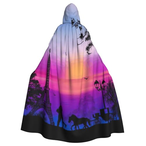 Cxzmnba Valentine Paris Eiffelturm Romantisches Paar Kutsche Sonnenuntergang Unisex Cosplay Kostüm Halloween Kapuzenumhang Umhang für Party Verkleiden voller Länge Uniform Robe Cxzmnba Valentine Paris Eiffelturm Romantisches Paar Kutsche Sonnenuntergang Unisex Cosplay Kostüm Halloween Kapuzenumhang Umhang für Party Verkleiden voller Länge Uniform Robe von Cxzmnba