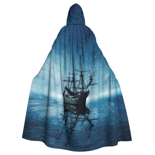 Cxzmnba Vessel on Dark Night Sea Unisex Cosplay Kostüm Halloween Kapuzenumhang Umhang für Party Verkleiden voller Länge Uniform Robe Cxzmnba Vessel on Dark Night Sea Unisex Cosplay Kostüm Halloween Kapuzenumhang Umhang für Party Verkleiden voller Länge Uniform Robe von Cxzmnba