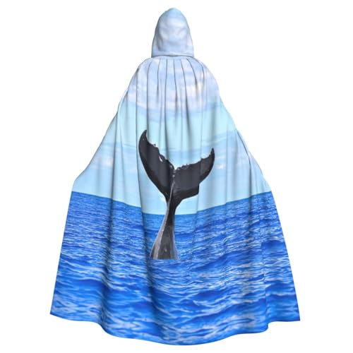 Cxzmnba Walschwanz Unisex Cosplay Kostüm Halloween Kapuzenumhang Umhang für Party Verkleiden voller Länge Uniform Robe Cxzmnba Walschwanz Unisex Cosplay Kostüm Halloween Kapuzenumhang Umhang für Party Verkleiden voller Länge Uniform Robe von Cxzmnba