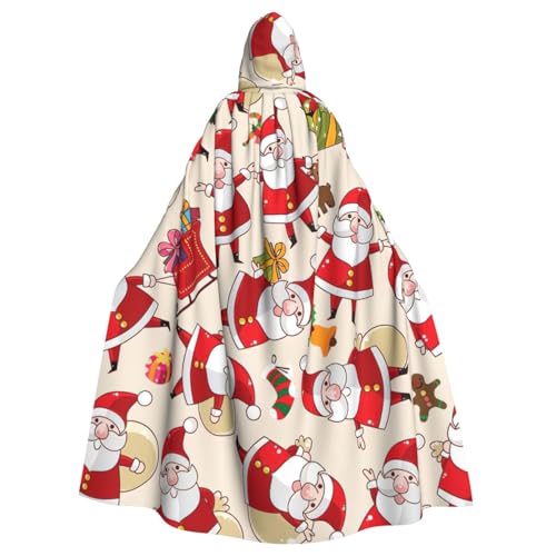 Cxzmnba Weihnachts-Cartoon-Weihnachtsmann-Kostüm, Unisex, Cosplay-Kostüm, Halloween, Kapuzenumhang, Umhang für Party, Verkleidung, volle Länge, Uniform-Bademantel Cxzmnba Weihnachts-Cartoon-Weihnachtsmann-Kostüm, Unisex, Cosplay-Kostüm, Halloween, Kapuzenumhang, Umhang für Party, Verkleidung, volle Länge, Uniform-Bademantel von Cxzmnba