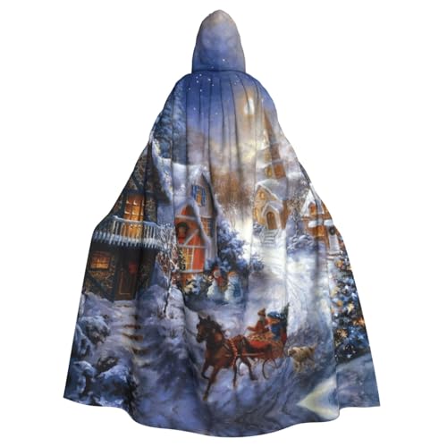 Cxzmnba Weihnachtsdorf Unisex Cosplay Kostüm Halloween Kapuzenumhang Umhang für Party Verkleiden voller Länge Uniform Robe Cxzmnba Weihnachtsdorf Unisex Cosplay Kostüm Halloween Kapuzenumhang Umhang für Party Verkleiden voller Länge Uniform Robe von Cxzmnba