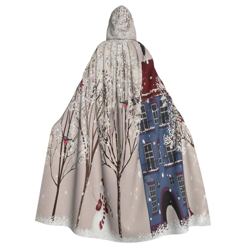 Cxzmnba Winterlandschaft Unisex Cosplay Kostüm Halloween Kapuzenumhang Umhang für Party Verkleiden voller Länge Uniform Robe Cxzmnba Winterlandschaft Unisex Cosplay Kostüm Halloween Kapuzenumhang Umhang für Party Verkleiden voller Länge Uniform Robe von Cxzmnba