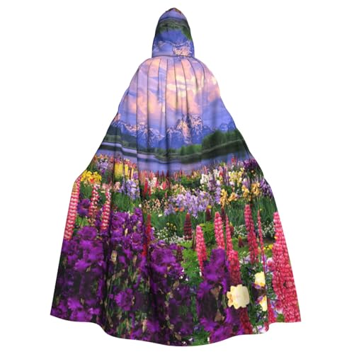 Cxzmnba Wunderschöner Umhang mit Blumen, Berg, Unisex, Cosplay, Halloween, Kapuzenumhang für Party, Verkleidung, volle Länge, Uniform-Bademantel Cxzmnba Wunderschöner Umhang mit Blumen, Berg, Unisex, Cosplay, Halloween, Kapuzenumhang für Party, Verkleidung, volle Länge, Uniform-Bademantel von Cxzmnba