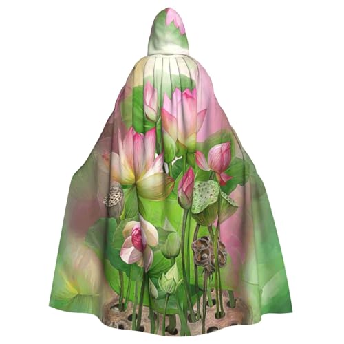 Cxzmnba spirit of the lotus Unisex Cosplay Kostüm Halloween Kapuzenumhang Umhang für Party Dress Up volle Länge Uniform Robe Cxzmnba spirit of the lotus Unisex Cosplay Kostüm Halloween Kapuzenumhang Umhang für Party Dress Up volle Länge Uniform Robe von Cxzmnba