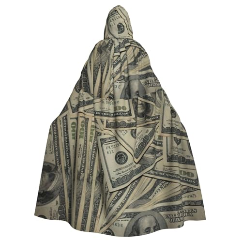 US-Dollar Geldgeld, Unisex, Cosplay-Kostüm, Halloween, Kapuzenumhang, Umhang für Party, Verkleidung, volle Länge, Uniform-Bademantel US-Dollar Geldgeld, Unisex, Cosplay-Kostüm, Halloween, Kapuzenumhang, Umhang für Party, Verkleidung, volle Länge, Uniform-Bademantel von Cxzmnba