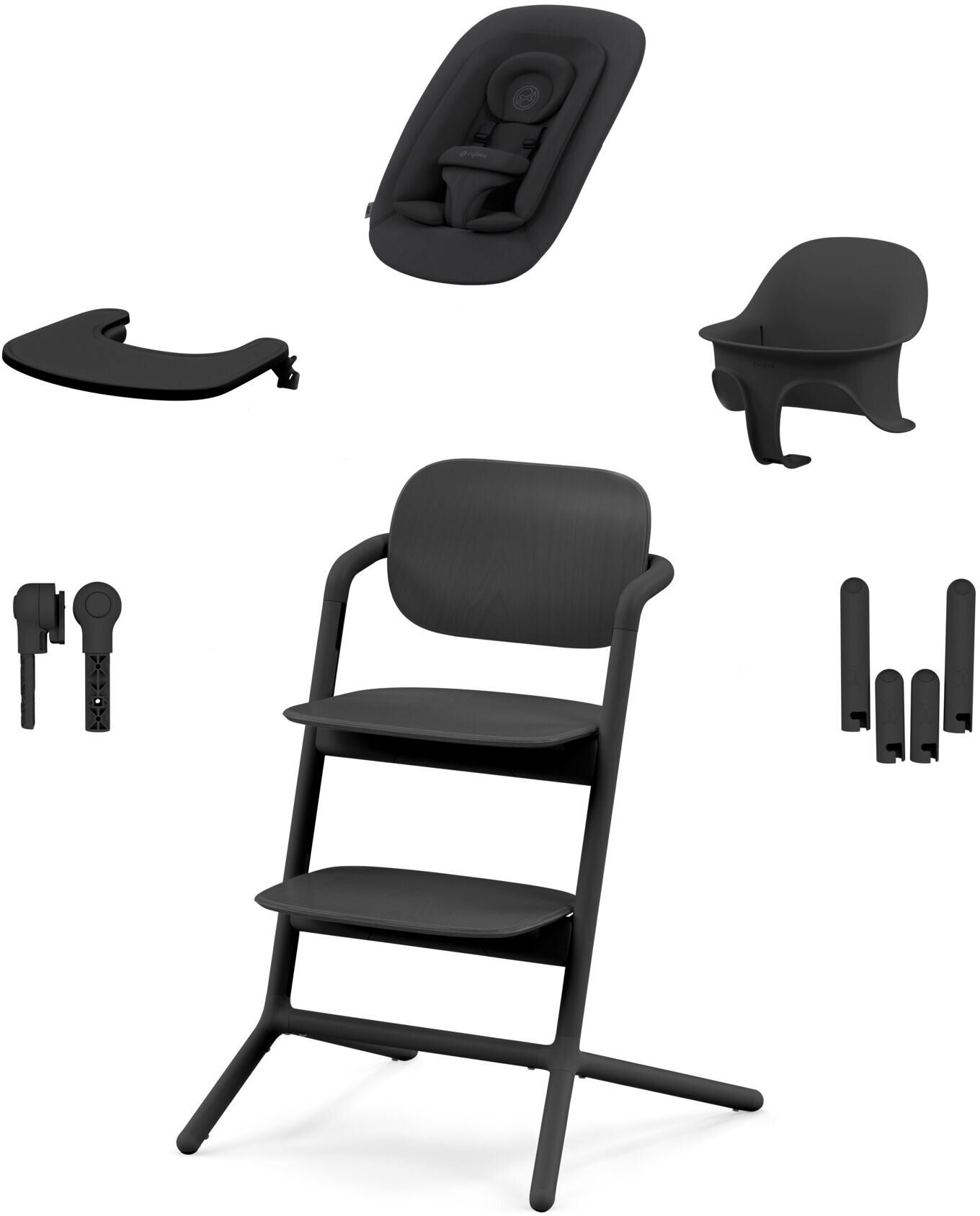 Cybex Lemo 4-in-1 Hochstuhl Inkl. Babywippe, Babyset Und Tablett, Stunning Black Cybex Lemo 4-in-1 Hochstuhl Inkl. Babywippe, Babyset Und Tablett, Stunning Black von Cybex