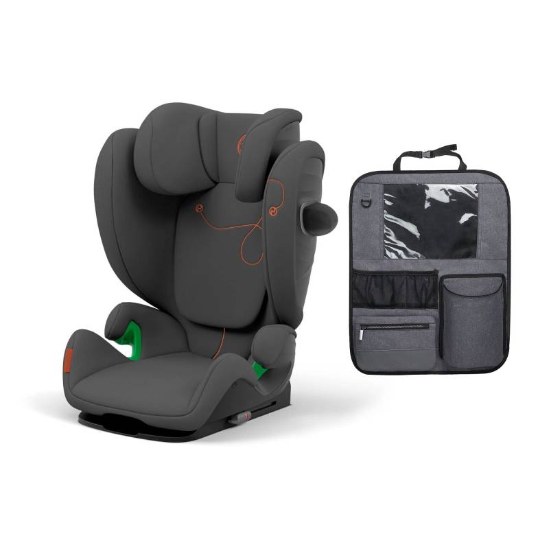 Cybex Solution G i-Fix Kindersitz inkl. Deluxe Trittschutz, Lava Grey von Cybex