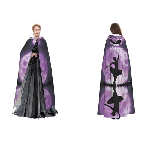 (Ballerina Dance) Unisex Kapuzenumhang Umhang Robe Cosplay Halloween Weihnachten Verkleidung Kostüme für Erwachsene von Cykazhst