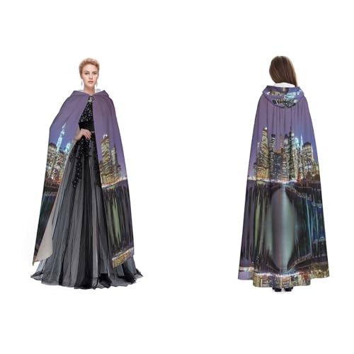 (New York City) Unisex Kapuzenumhang Umhang Robe Cosplay Halloween Weihnachten Verkleidung Kostüme für Erwachsene von Cykazhst