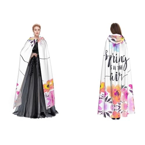 (Spring Is In The Air) Unisex Kapuzenumhang Umhang Robe Cosplay Halloween Weihnachten Verkleidung Kostüme für Erwachsene von Cykazhst