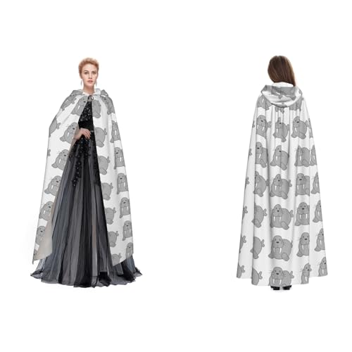 (Walross) Unisex Kapuzenumhang Umhang Robe Cosplay Halloween Weihnachten Verkleidung Kostüme für Erwachsene von Cykazhst