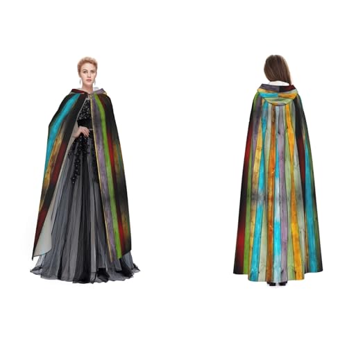 Buntes Holzbrett mit Kapuze, Umhang für Cosplay, Halloween, Weihnachten, Kostüme für Erwachsene Buntes Holzbrett mit Kapuze, Umhang für Cosplay, Halloween, Weihnachten, Kostüme für Erwachsene von Cykazhst