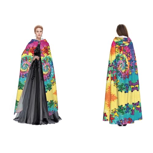 Tanzender Thanksgiving-Bär-Umhang mit Kapuze, Unisex, für Cosplay, Halloween, Weihnachten, Verkleidung für Erwachsene von Cykazhst
