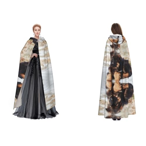 Umhang mit Kapuze, Unisex, für Cosplay, Halloween, Weihnachten, für Erwachsene von Cykazhst