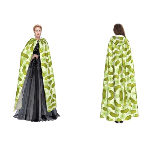 Unisex Kapuzenumhang (Sushi Dill Pickles), Umhang mit Kapuze, Cosplay, Halloween, Weihnachten, Verkleidung für Erwachsene von Cykazhst