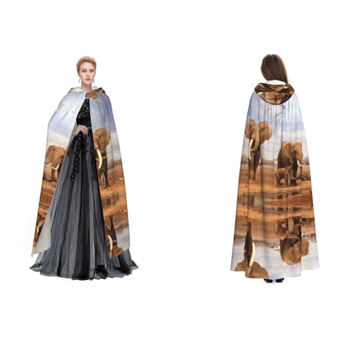 Unisex Kapuzenumhang / Umhang mit Elefantenfamilie, Cosplay, Halloween, Weihnachten, für Erwachsene Unisex Kapuzenumhang / Umhang mit Elefantenfamilie, Cosplay, Halloween, Weihnachten, für Erwachsene von Cykazhst