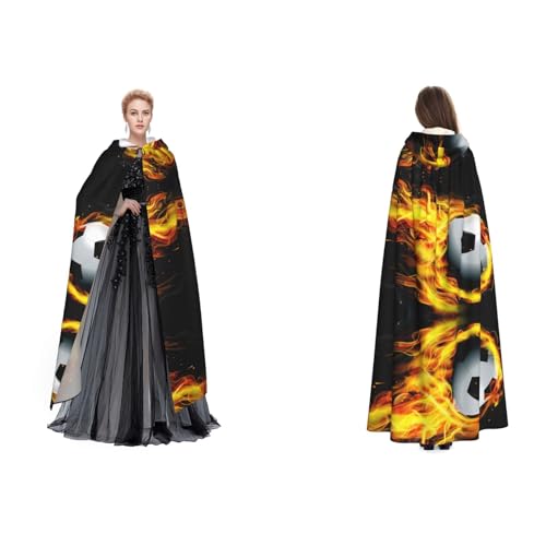 Unisex Kapuzenumhang / Umhang mit Fußballflamme für Erwachsene, Cosplay, Halloween, Weihnachten Unisex Kapuzenumhang / Umhang mit Fußballflamme für Erwachsene, Cosplay, Halloween, Weihnachten von Cykazhst
