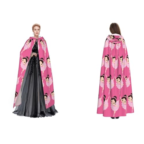 Unisex Kapuzenumhang / Umhang mit Kapuze, Motiv: kleine Ballerina, Cosplay, Halloween, Weihnachten, für Erwachsene Unisex Kapuzenumhang / Umhang mit Kapuze, Motiv: kleine Ballerina, Cosplay, Halloween, Weihnachten, für Erwachsene von Cykazhst