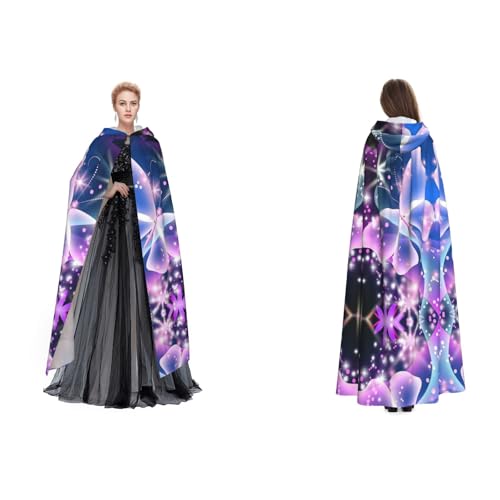 Unisex Kapuzenumhang / Umhang mit Kapuze, für Cosplay, Halloween, Weihnachten, für Erwachsene, Blau / Lila Unisex Kapuzenumhang / Umhang mit Kapuze, für Cosplay, Halloween, Weihnachten, für Erwachsene, Blau / Lila von Cykazhst