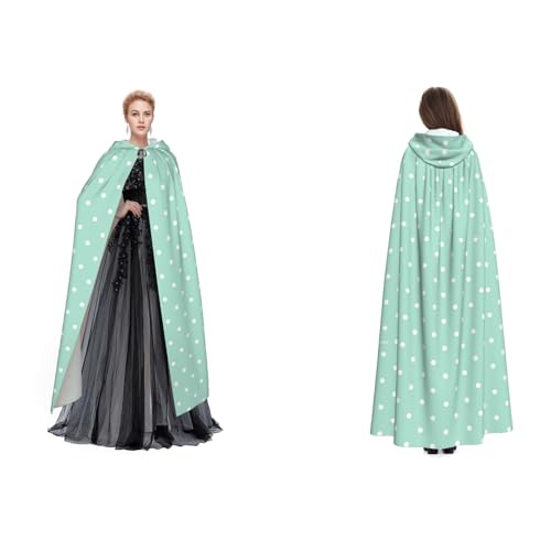 Unisex Kapuzenumhang / Umhang mit Kapuze, für Cosplay, Halloween, Weihnachten, für Erwachsene, Grün von Cykazhst