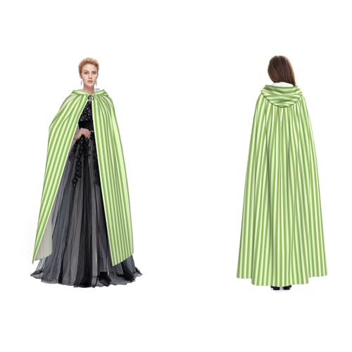 Unisex Kapuzenumhang / Umhang mit Kapuze, klassisch, grün gestreift, für Cosplay, Halloween, Weihnachten, für Erwachsene Unisex Kapuzenumhang / Umhang mit Kapuze, klassisch, grün gestreift, für Cosplay, Halloween, Weihnachten, für Erwachsene von Cykazhst