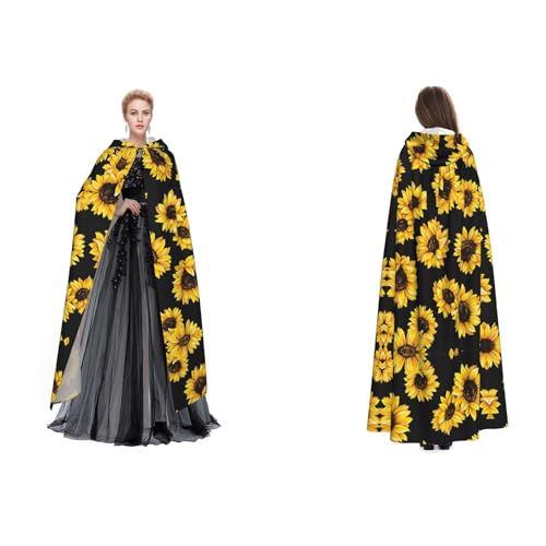 Unisex Kapuzenumhang / Umhang mit Sonnenblume, für Cosplay, Halloween, Weihnachten, für Erwachsene Unisex Kapuzenumhang / Umhang mit Sonnenblume, für Cosplay, Halloween, Weihnachten, für Erwachsene von Cykazhst