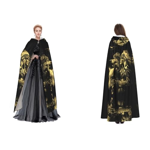 Unisex Kapuzenumhang mit Kapuze, für Cosplay, Halloween, Weihnachten, Kostüme für Erwachsene von Cykazhst