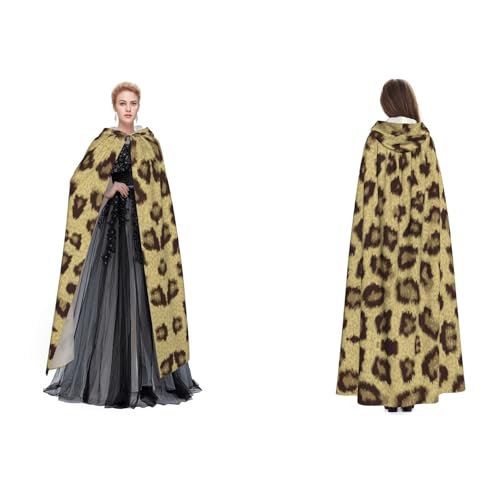 Unisex Kapuzenumhang mit Leopardenmuster, für Cosplay, Halloween, Weihnachten, Kostüme für Erwachsene Unisex Kapuzenumhang mit Leopardenmuster, für Cosplay, Halloween, Weihnachten, Kostüme für Erwachsene von Cykazhst