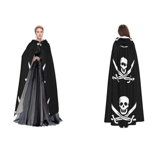 Unisex Kapuzenumhang mit Piratenflagge, für Cosplay, Halloween, Weihnachten, Kostüme für Erwachsene Unisex Kapuzenumhang mit Piratenflagge, für Cosplay, Halloween, Weihnachten, Kostüme für Erwachsene von Cykazhst
