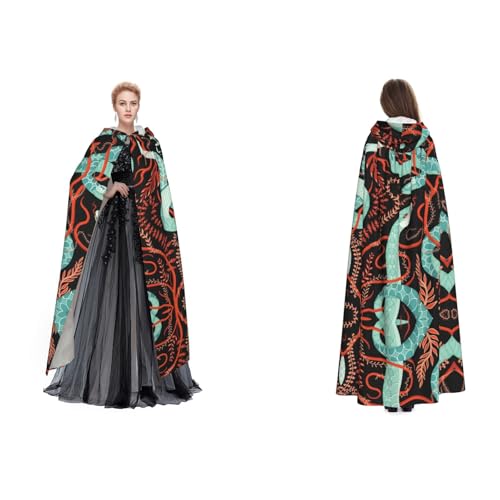 Unisex Kapuzenumhang mit Schlange und Blume, Cosplay, Halloween, Weihnachten, Verkleidung für Erwachsene Unisex Kapuzenumhang mit Schlange und Blume, Cosplay, Halloween, Weihnachten, Verkleidung für Erwachsene von Cykazhst