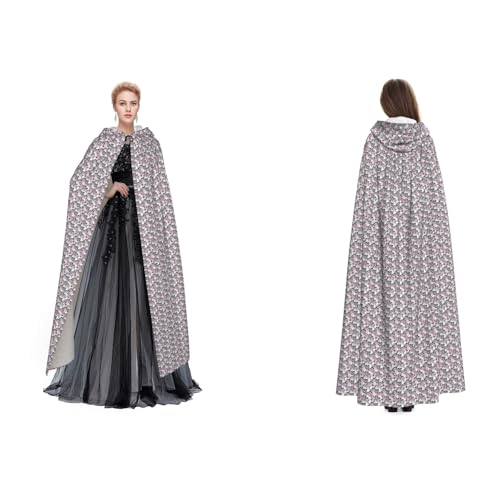 Unisex Kapuzenumhang mit Totenkopf, für Cosplay, Halloween, Weihnachten, für Erwachsene von Cykazhst