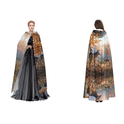 Unisex Kapuzenumhang mit süßem Hirsch, für Cosplay, Halloween, Weihnachten, Verkleidung für Erwachsene Unisex Kapuzenumhang mit süßem Hirsch, für Cosplay, Halloween, Weihnachten, Verkleidung für Erwachsene von Cykazhst